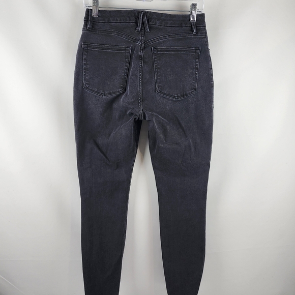 Good American Jeans Womens 8/29 Good Legs Extreme V Back Yoke Black120 (29x28) - Picture 9 of 11